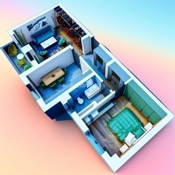 Apartament 2 camere, de vânzare în zona Vișan, Iași