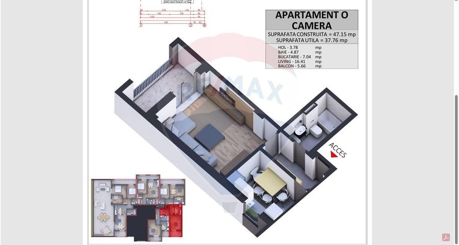 Garsoniera 38 mp - 1