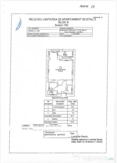 Studio nou Ivory Residence Pipera - Complet mobilat si util - 9