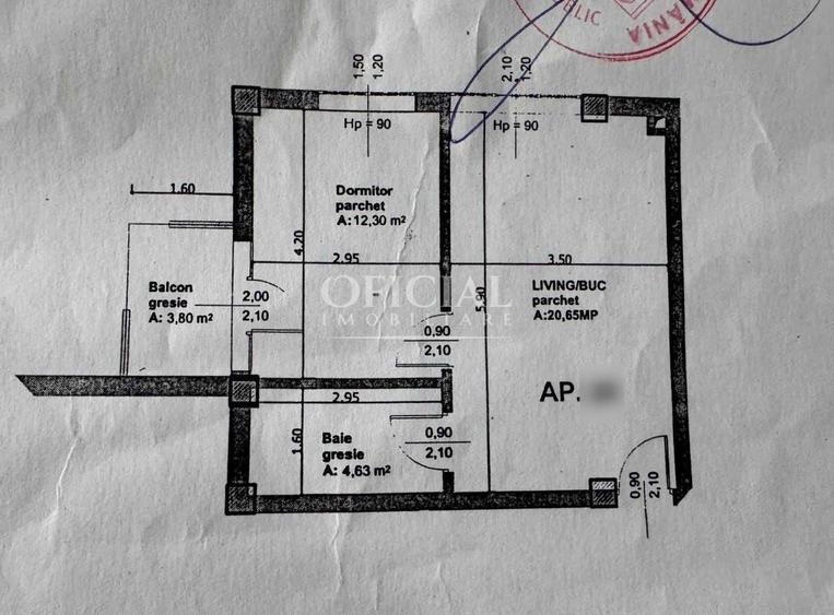 Apartament cu 2 camere semidecomandat, mobilat în Zorilor
