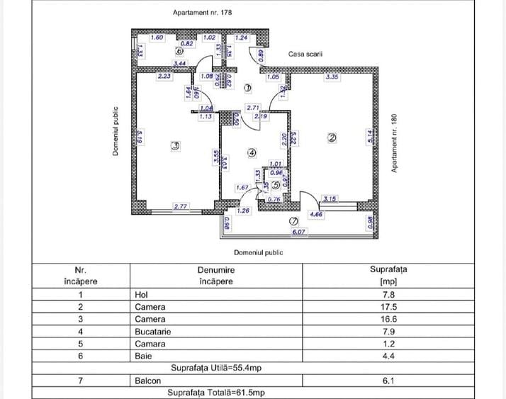 De vânzare, Apartament 2 camere total decomandat etaj 1 + garaj Rosiori nr 4