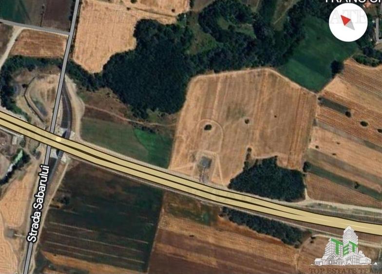 SUPER-PRET Teren 1ha intravilan intre A0, padure si raul Sabar - 6