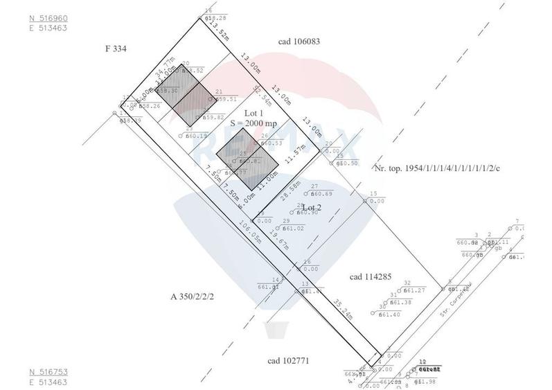 Teren de vanzare - 2.160 mp str. Carpenului/ Bunloc - comision 0 - 5