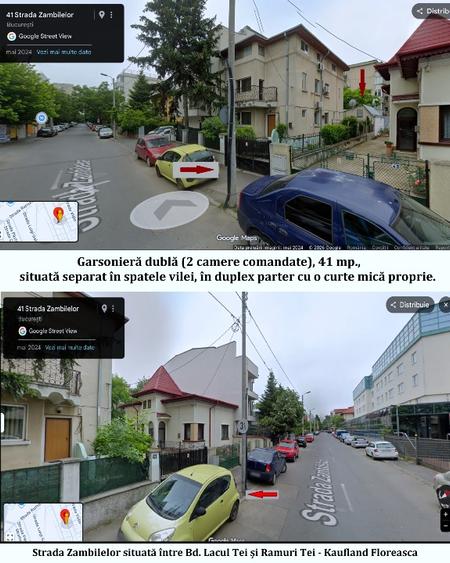  Floreasca- Lacul Tei garsonieră dublă-studio 41 mp parter la  curte - 10