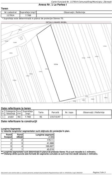Teren Construcții intravilan de 7768 mp, în Zărnești