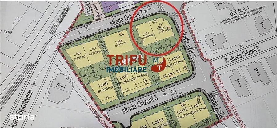 Teren de vanzare 576 mp ideal pentru duplex, cartier Reziden?ial Ori - 1