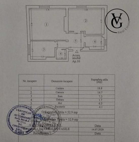 Apartament 2 camere + centrala si boxa la subsol - Central Constanta - 14