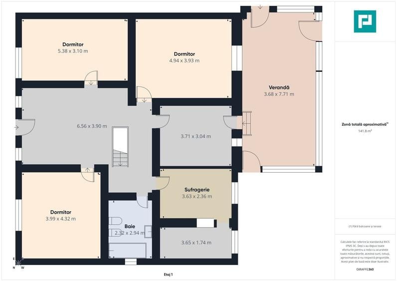 Casă retrasă Pișchia – 4 camere, teren 920 mp - 7