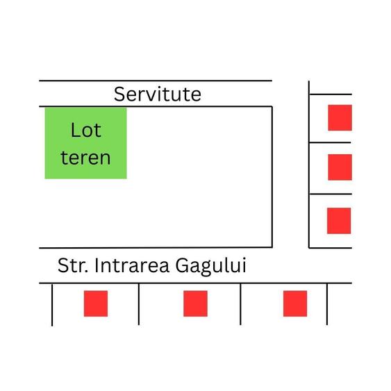 Corbeanca Ostratu Intr. Gagului teren pretabil investitie, comision 0% - 2