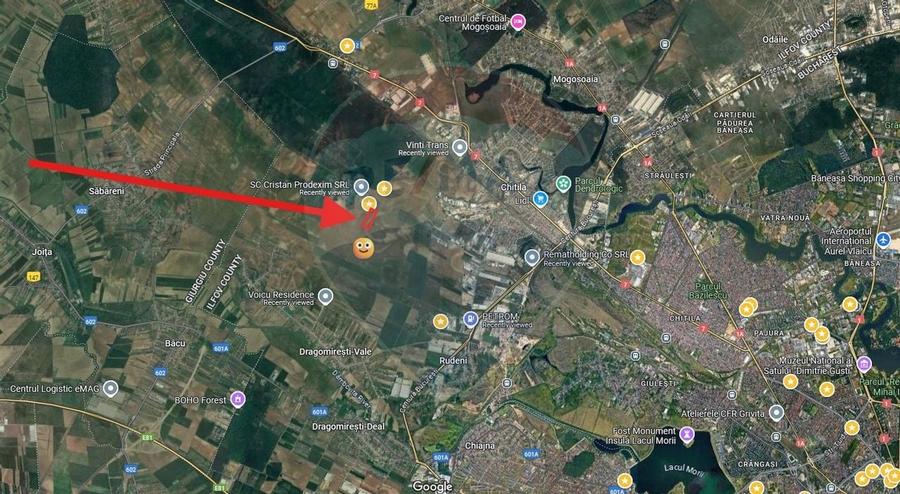 Teren 2,500mp Dragomiresti-Vale- 4 km de Centura Bucuresti - 2