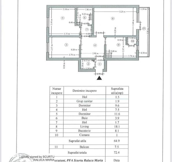 Apartament 3 camere Centru - V. Alecsandri - 3