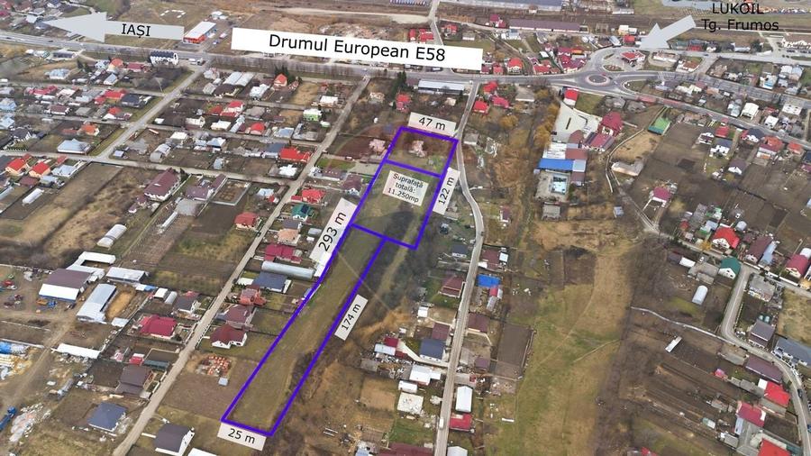 Teren pentru investiție, Intravilan , 11.254mp în Oraș - Targu Frumos - 1
