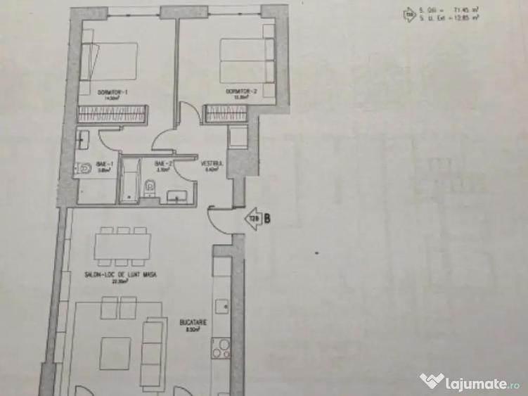 Apartament 3 camere,mobilat si utilat,zona Morarilor, 84mp,260.000euro - 10