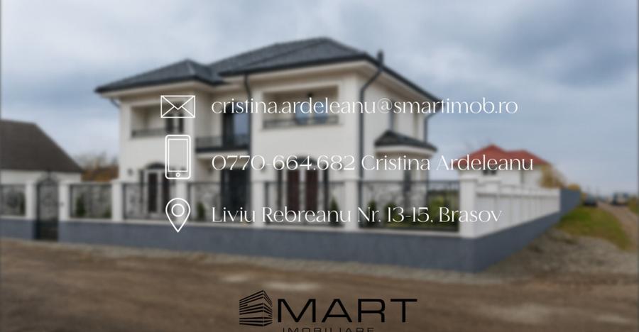 Casa moderna 5 camere, 240 mp + 500mp teren zona Harman - 2