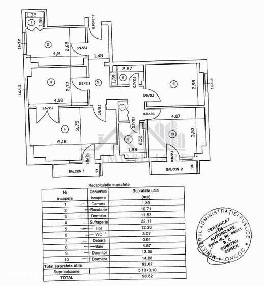 Apartament cu 4 camere decomandat în Cug