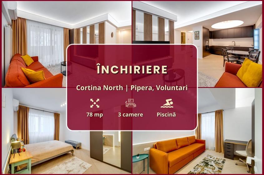 Apartament cu 3 camere decomandat, mobilat în Pipera — fotografia 1