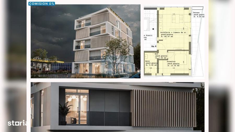 Apartament 2 Camere, Etaj 3, Lift, Terasa Generoasa, Comision 0% - 1