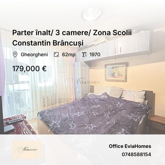 Parter înalt/ 3 camere/ Zona Scolii Constantin Brâncuși - 7