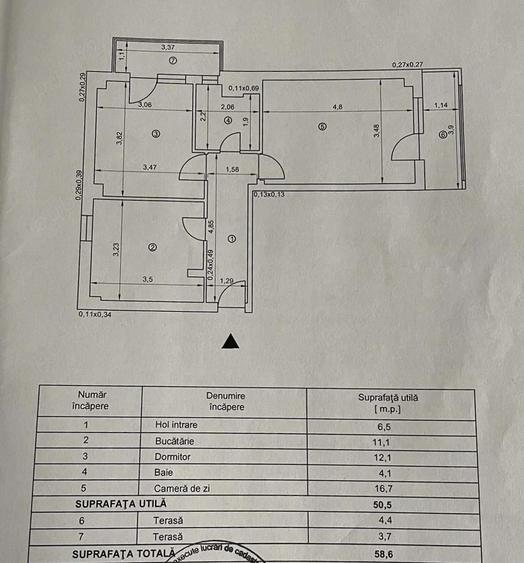 Apartament 2 cam, decomandat, et 3 4, Tudor Vladimirescu 229, IRUC - 1