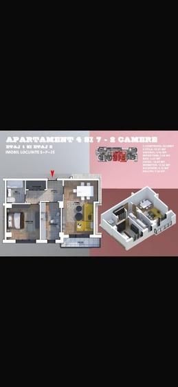 Apartament cu 2 camere decomandat în 1 Mai