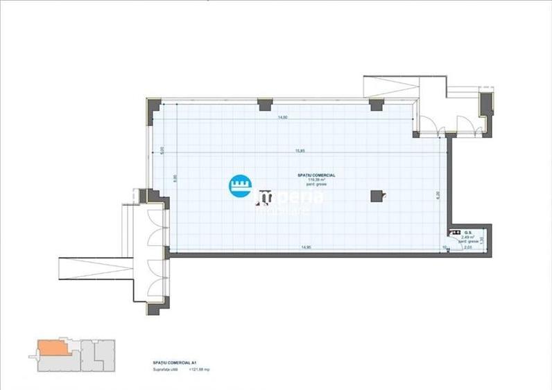 Spatiu comercial de vanzare, 122 mp, Tehnopolis, Iasi, la 15 min de Palas - 3