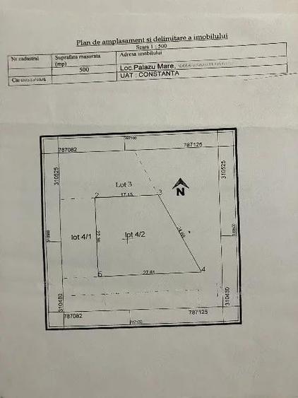 Palazu Mare - PRIMUL LOT LA LAC - 500 mp. - 1