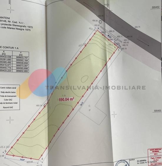 Teren 890mp construibil la intrare in Chinteni - 1