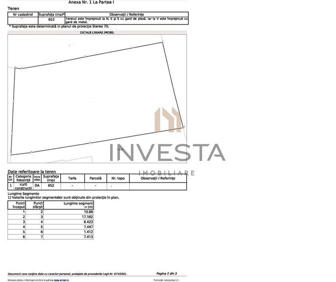 Exclusivitate! Oportunitate rara! Teren exclusivist! 652 mp front 19! - 3