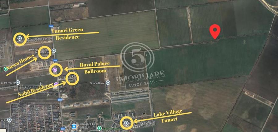 Tunari- Teren Intravilan de Vanzare- 21,67 Euro/mp - 4