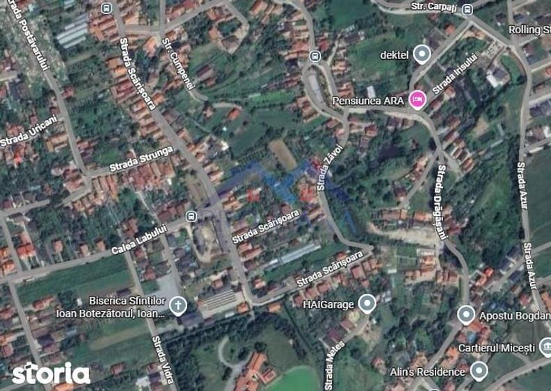 Teren construibil 554 mp.,Micesti cu toate utilitatile - 1