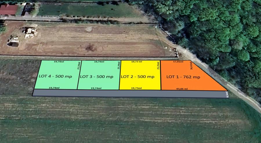 LOTURI DE 500mp | LANGA PADUREA SNAGOV | IZVORANI - LOCATIE DE VIS | COMISION 0% - 1