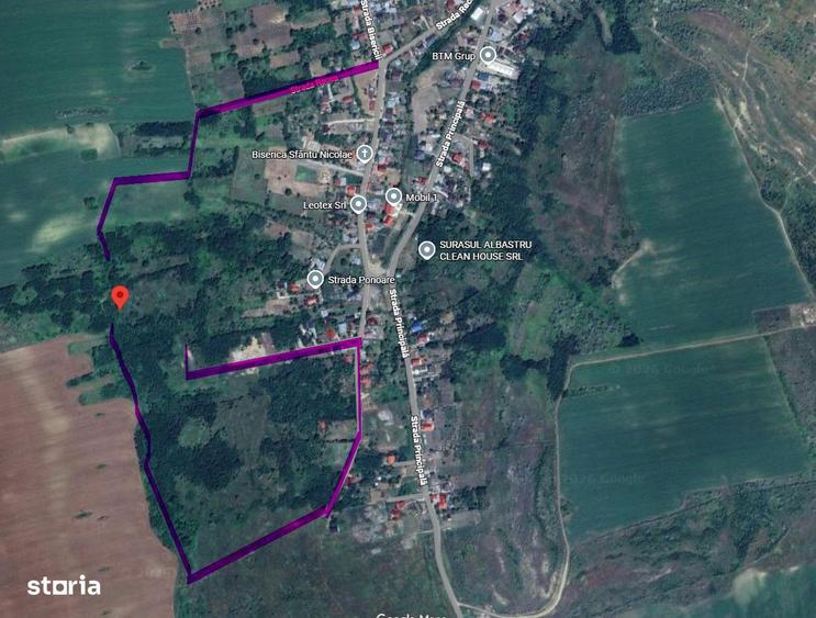 Loturi de teren de vanzare in Bratuleni Miroslava|15 /mp|Rate-2 ani - 3