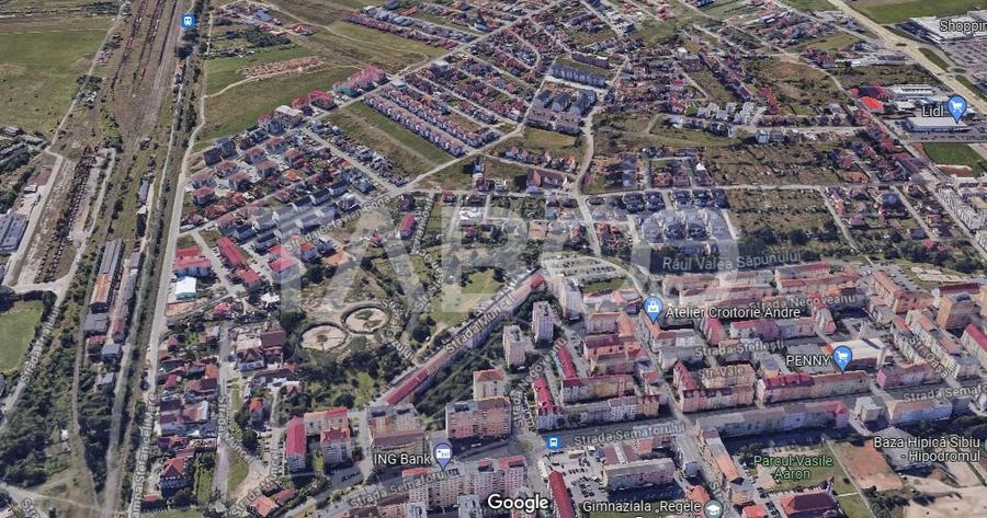 De vanzare teren 1698 mp pretabil pentru cladire birouri P+6+R Sibiu - 1