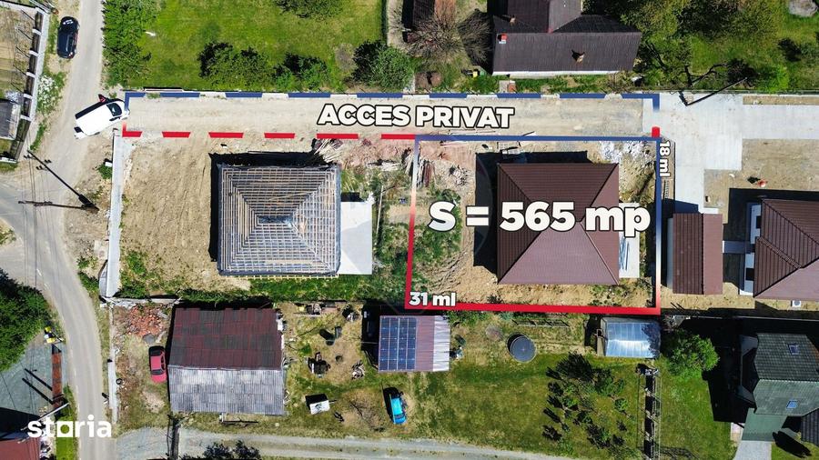Casă cu 4 camere cu Teren 500 Mp în Central