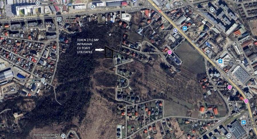 Teren Construcții intravilan de 1712 mp, în Bucium