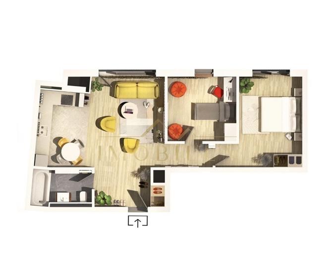 Apartament cu 3 camere în Grigorescu
