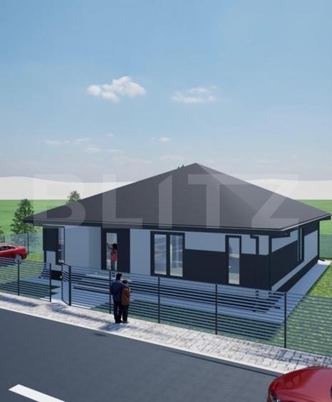 Casă individuală cu 4 camere cu Teren 500 Mp în Tărlungeni