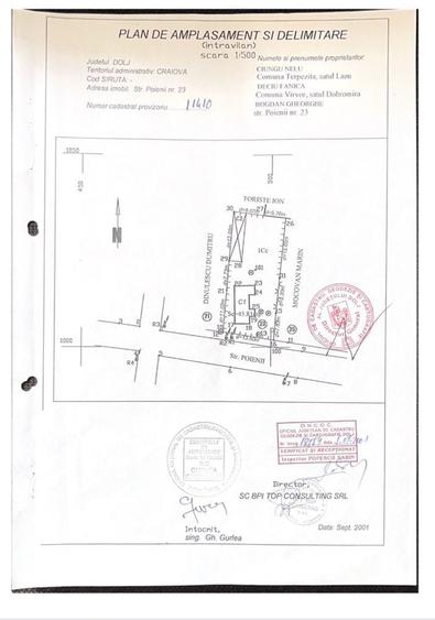 Casa demolabila Craiova, Catargiu - teren 420 mp - utilitati trase - 1