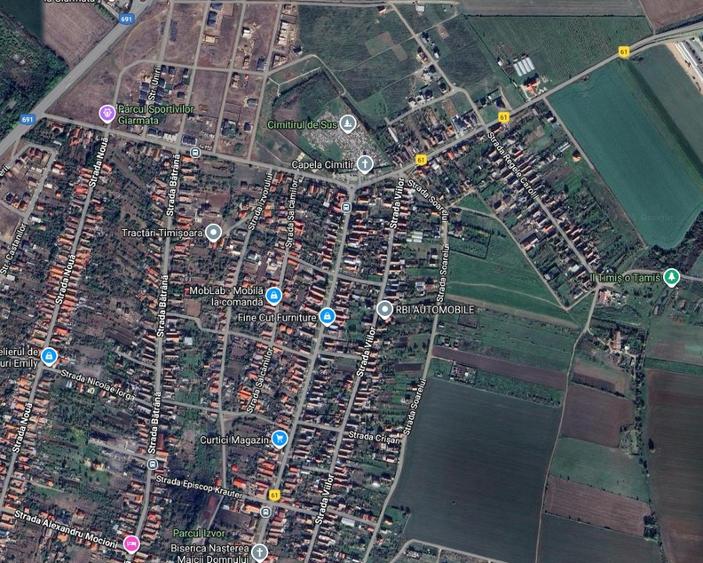 Teren, Giarmata, pt casa, duplex, 980mp, FS=23,6m, utilitati - 1