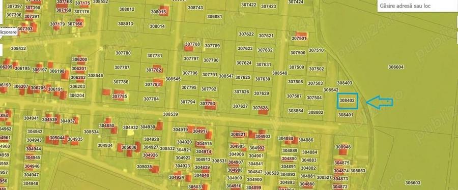 Teren intravilan 550 mp Fantanele in cartierul nou fs.20 ml - 9