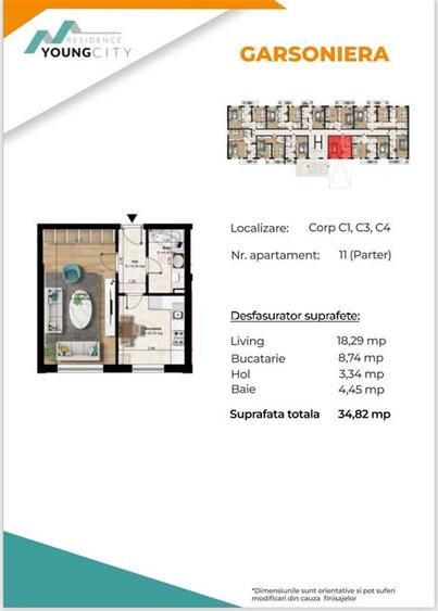 Popesti Metrou Berceni Garsoniera Decomandata - 1