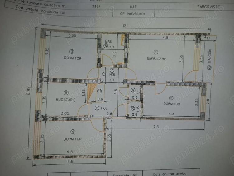 Vand apartament 4 camere Aleea Trandafirilor, Targovi?te - 1