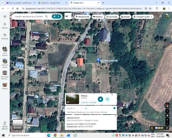 Teren 704 mp Breazu – asfalt + utilități – priveliște spre pădure – ideal casă - 11