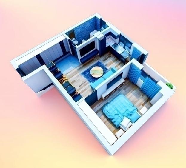 Apartament 2 camere, de vânzare în zona Vișan, Iași - 1