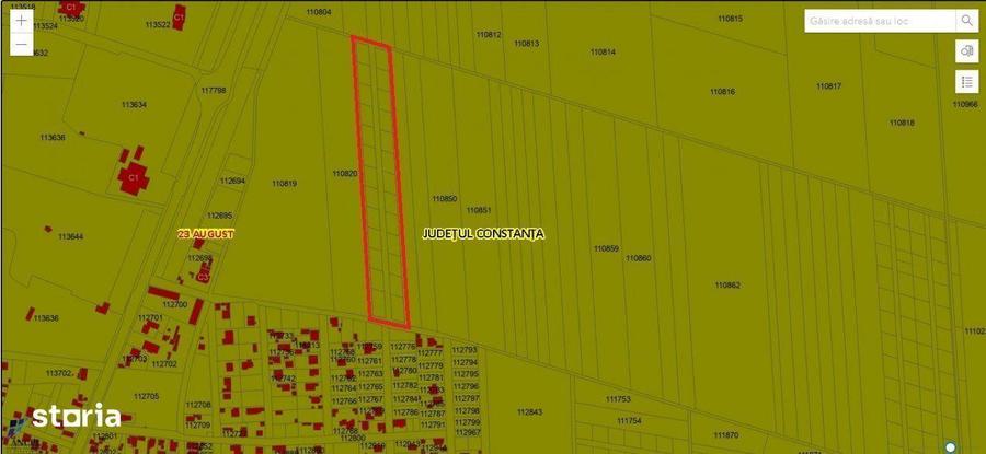 Teren in 23 AUGUST- 600 mp- pe partea cu mare - 2