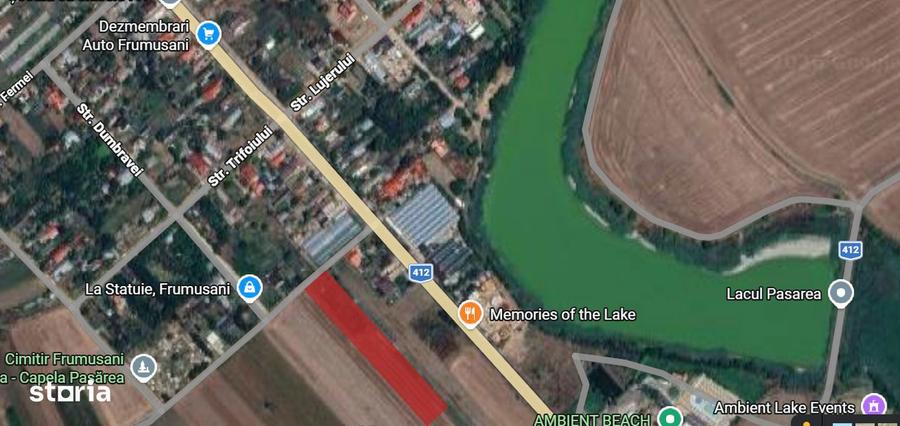 Teren intravilan Frumu?ani, zona Pasarea | Deschidere 22,5 m - 2