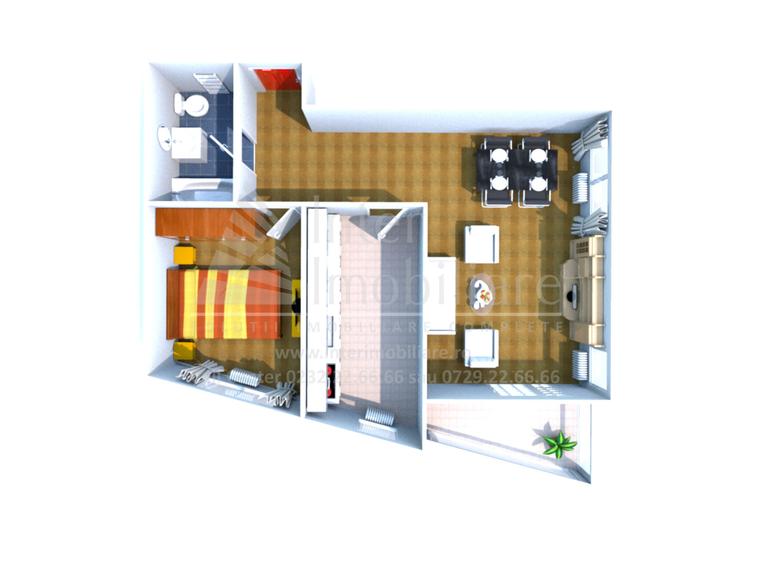 Apartament NOU 2 camere, Tomis Nord,  75 mp,  decomandat, Cod 161594 - 1