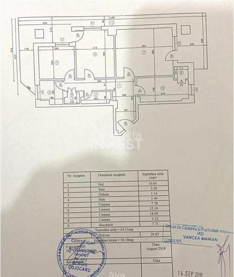 CENTRU -PALAS MALL apartament 3 cam etajul 1 CENTRU -PALAS MALL apartament 3 cam etajul 1