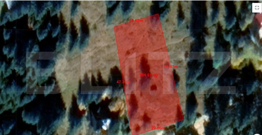 Investitie ! Teren intravilan 990 mp, front 23 m, Muntele B - 3