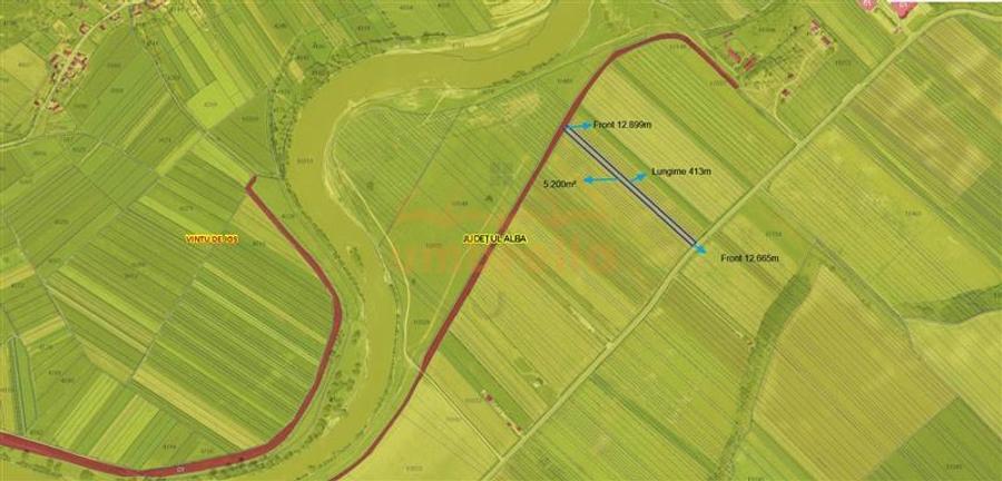 De vanzare teren intravilan  in Vintu de Jos, jud Alba, 5.200/? ! - 1